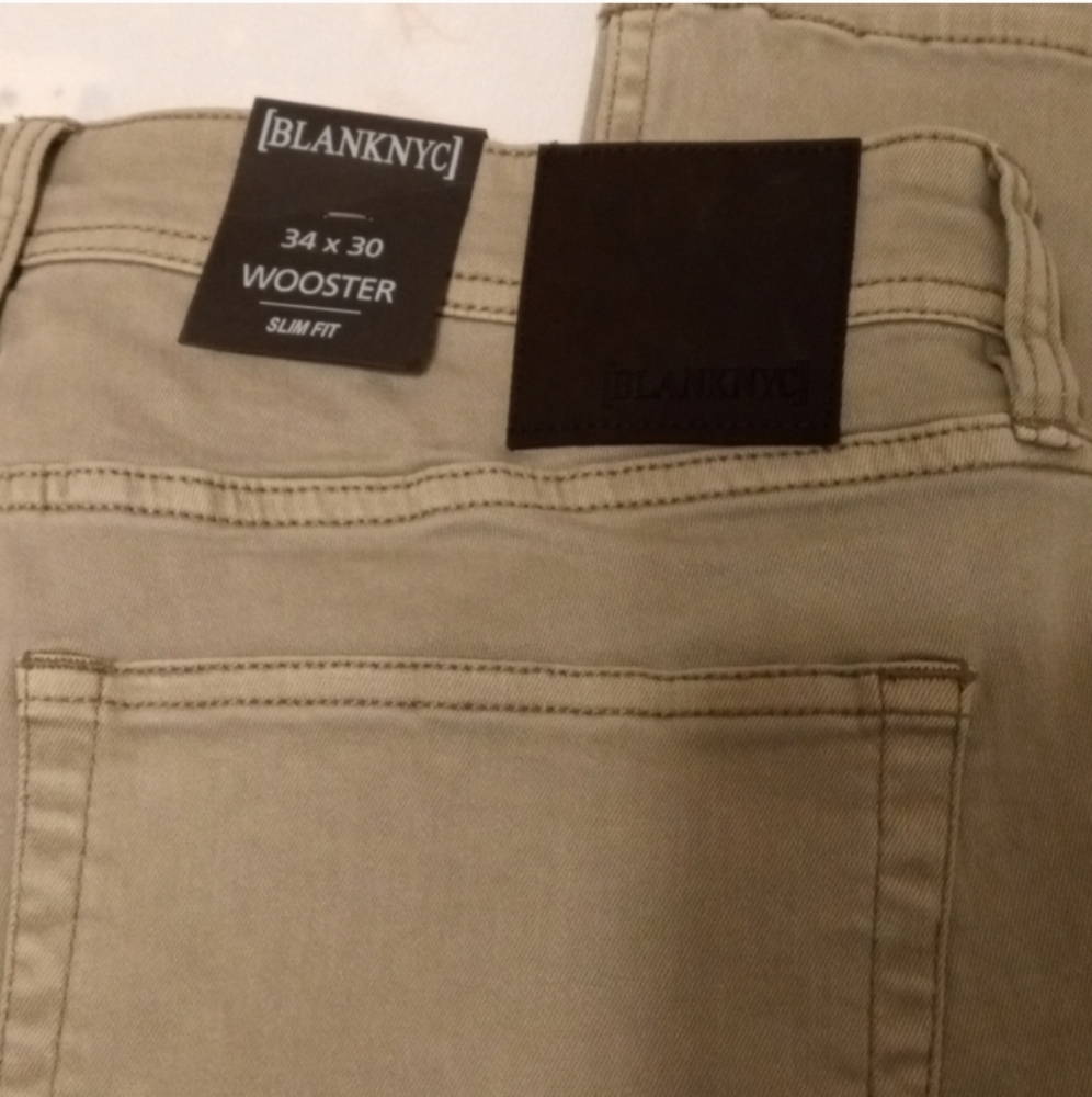 🆕 BLANK NYC The Wooster Slim Fit Jeans, High Waist, 5 Pocket Pants, 34x30, NWT - Picture 11 of 13